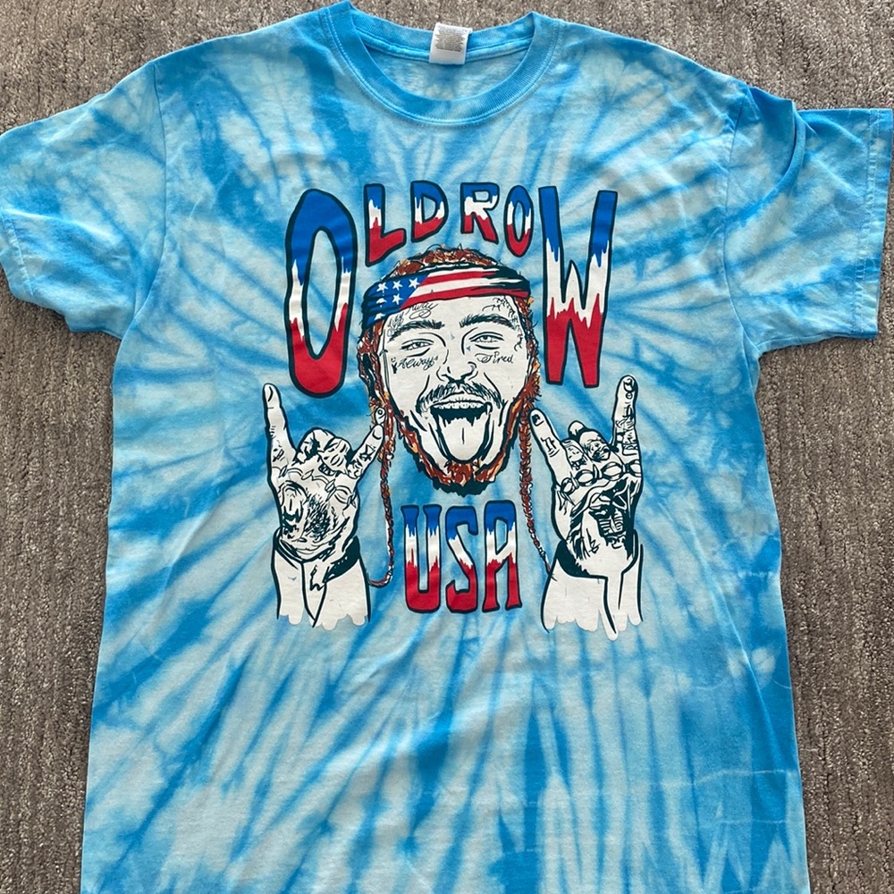 Old Row, Post Malone tiedye Tee, M